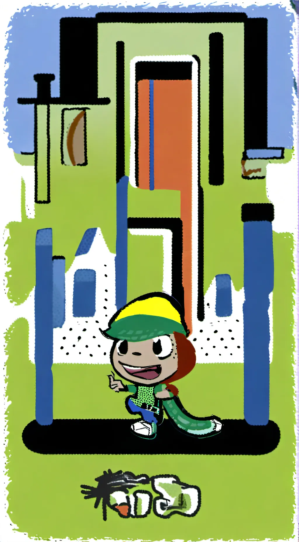 ai character: Zippy background