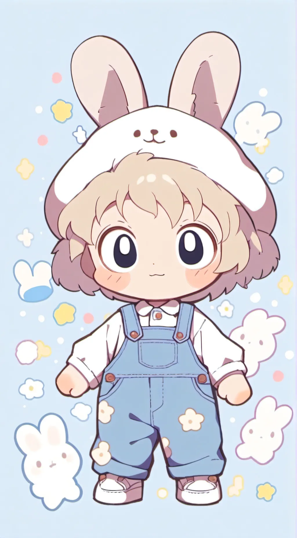 ai character: Лабубу    V2 background