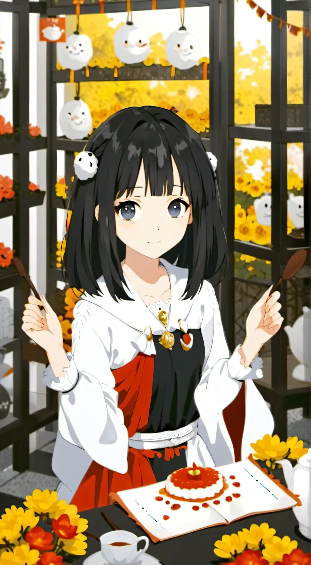 ai character: vecina tu esposa background