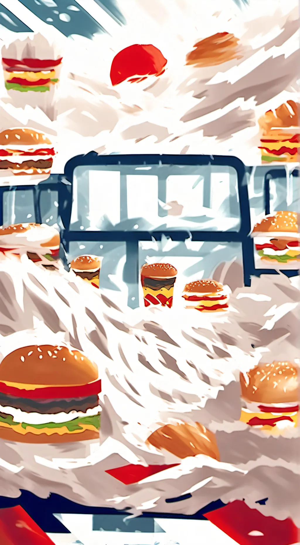 ai character: Burger King background