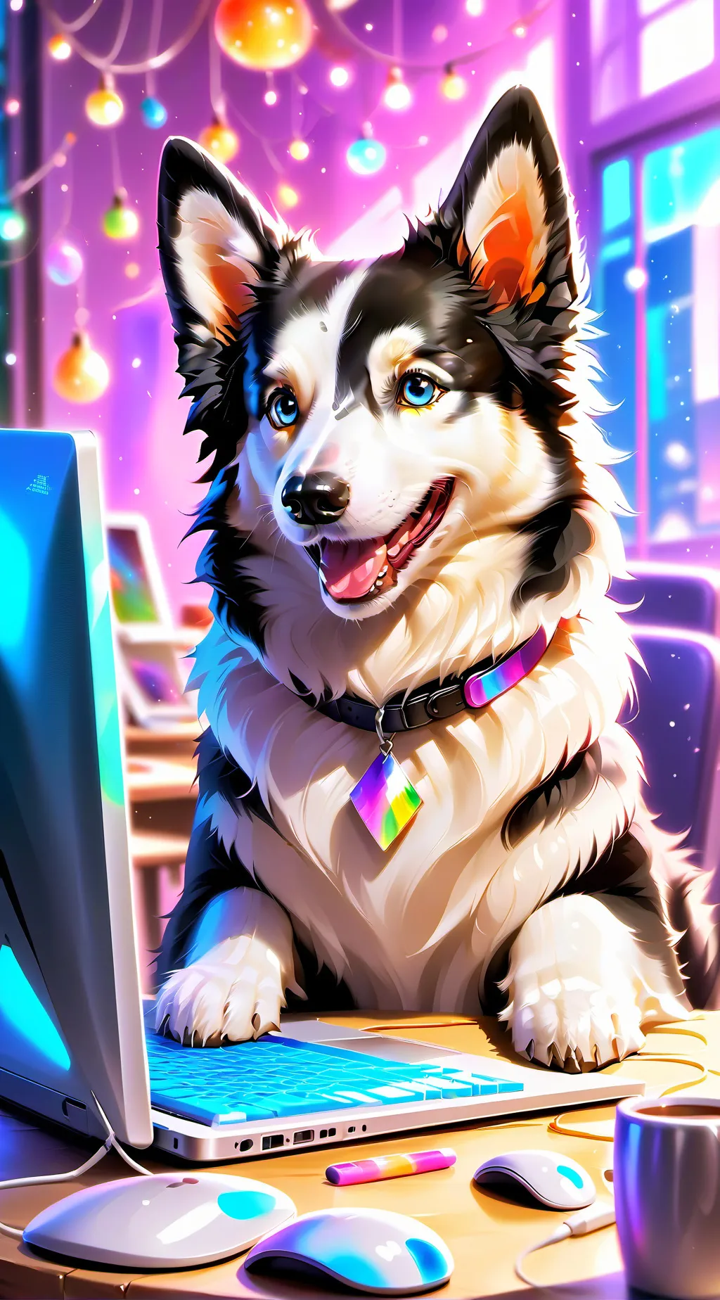 ai character: Bitmoji background