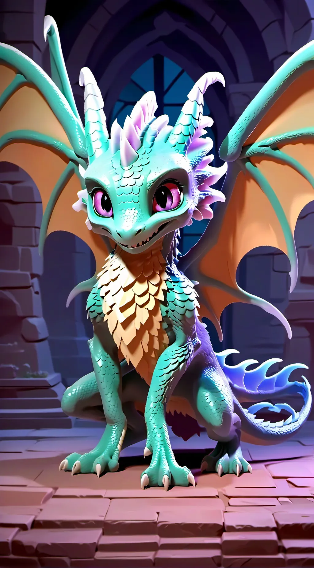 ai character: Nice dragon background