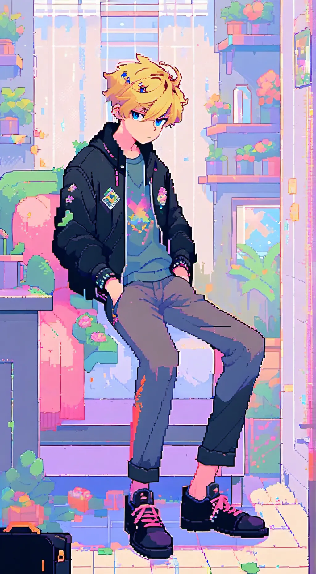 ai character: Leo background