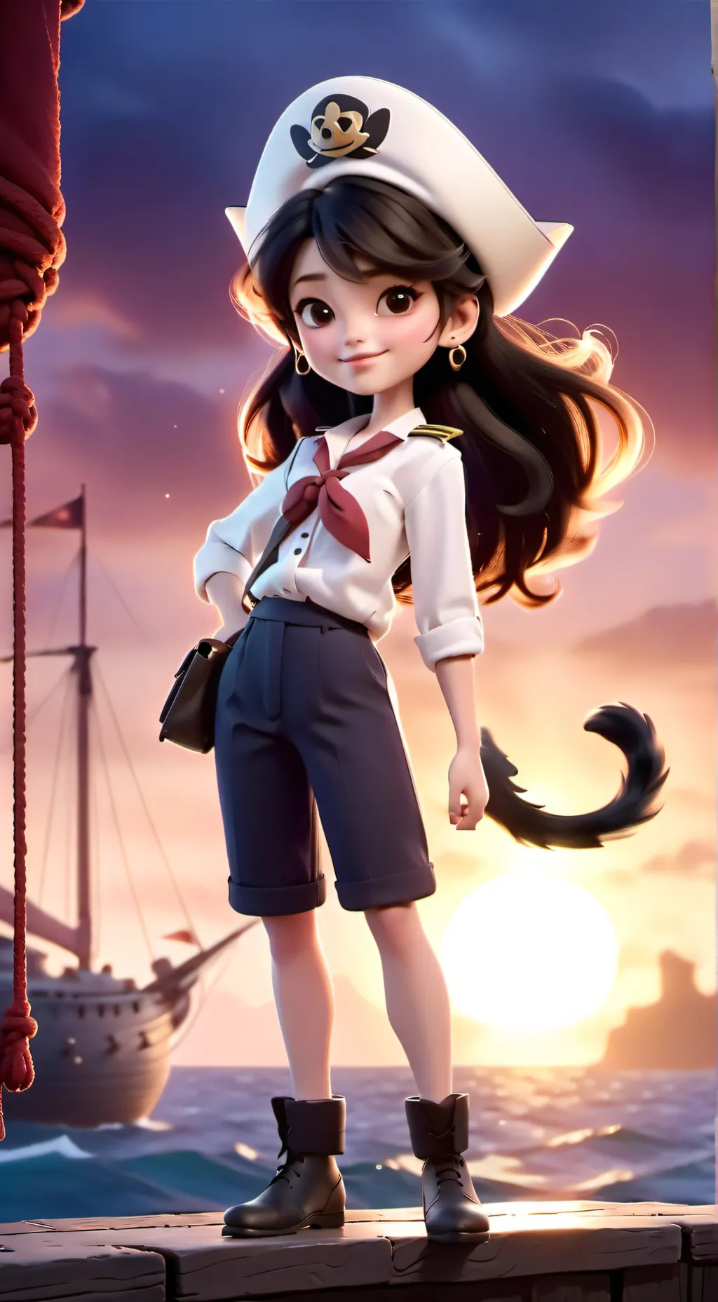 ai character: Saki background