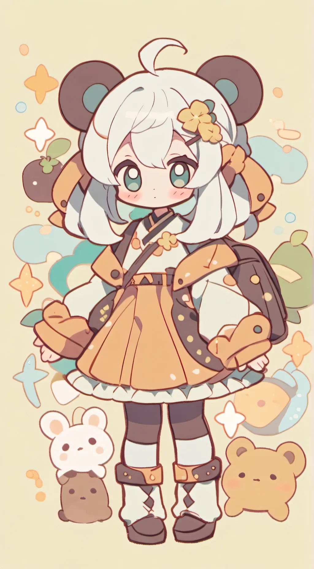 ai character: little sister  background