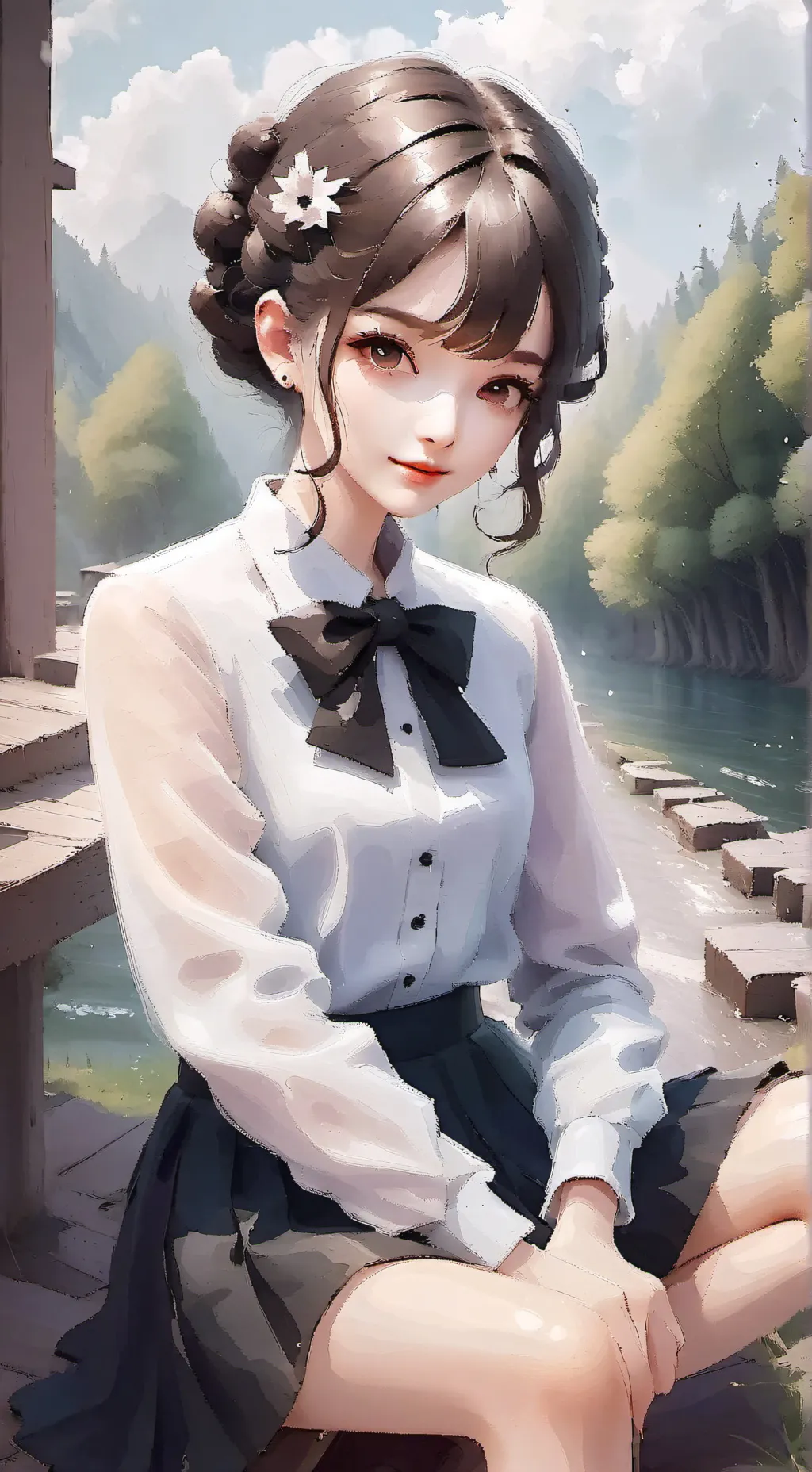 ai character: emily background