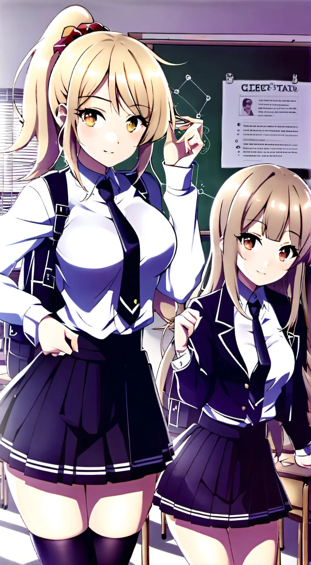 ai character: Amy, Naomi, Cloe  background