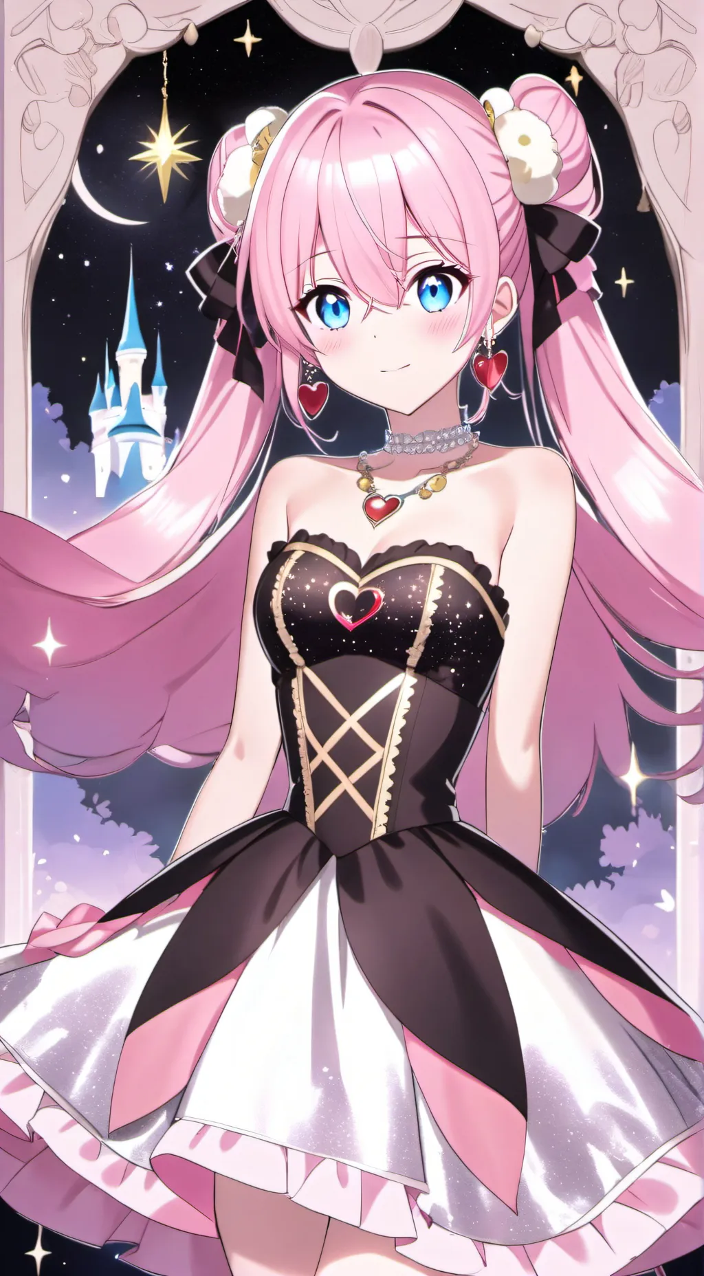 ai character: Princess Pinkie 💖👑 background