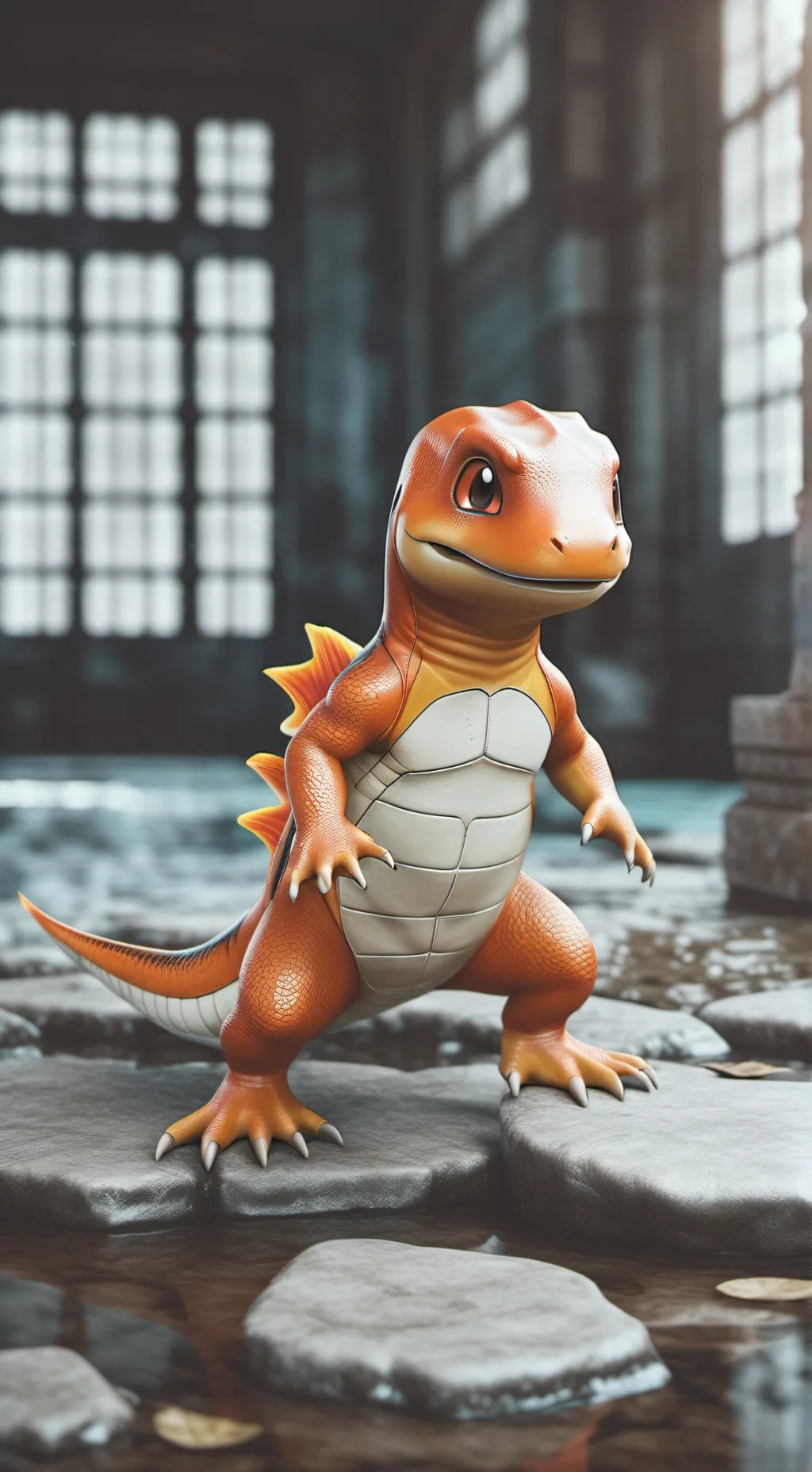 ai character: charmander background