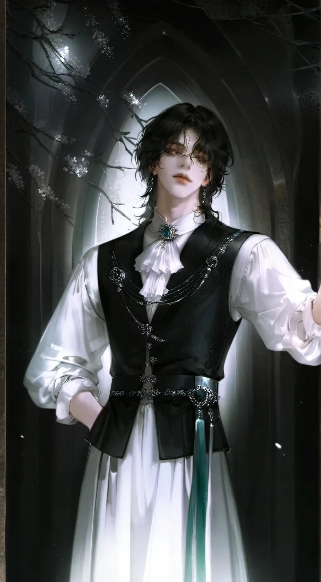 ai character: Колдш  background