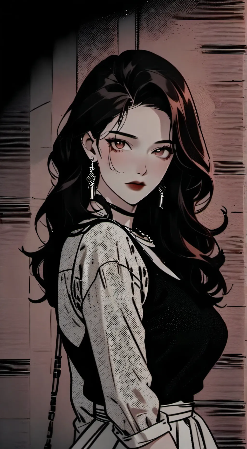 ai character: Scarlet background