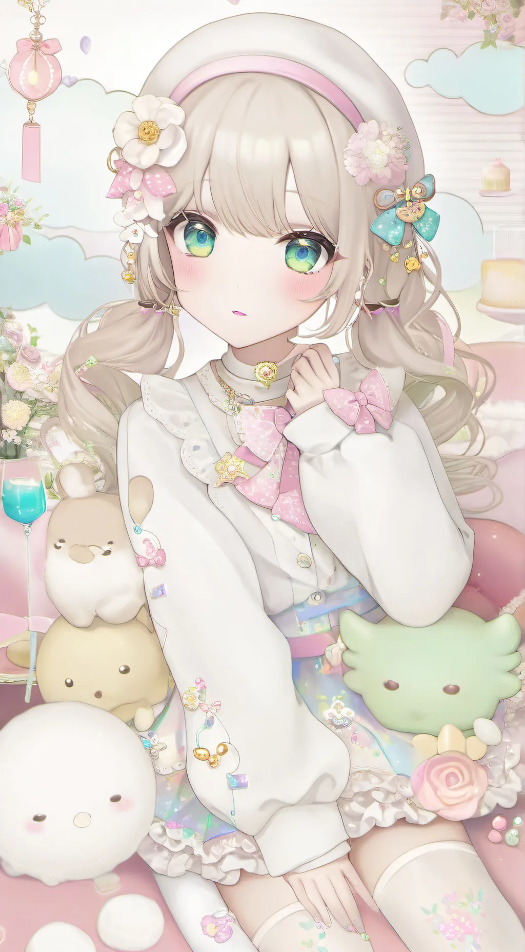 ai character: Catch teenieping background