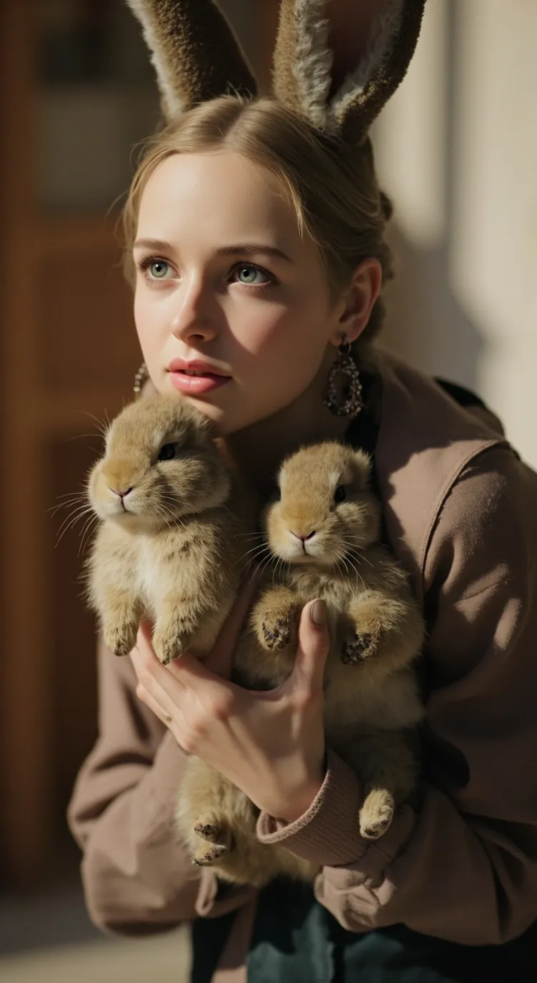 ai character: zoey(rabbit lover) background