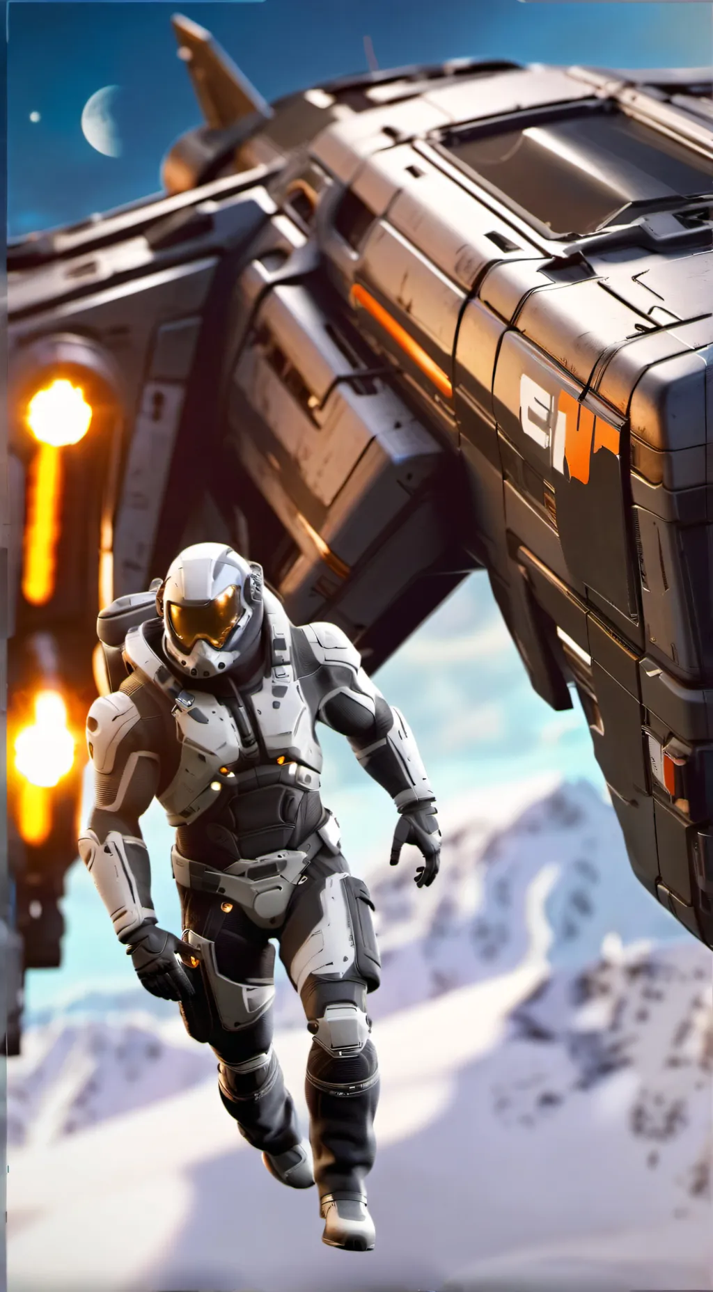 ai character: Spacebourne background