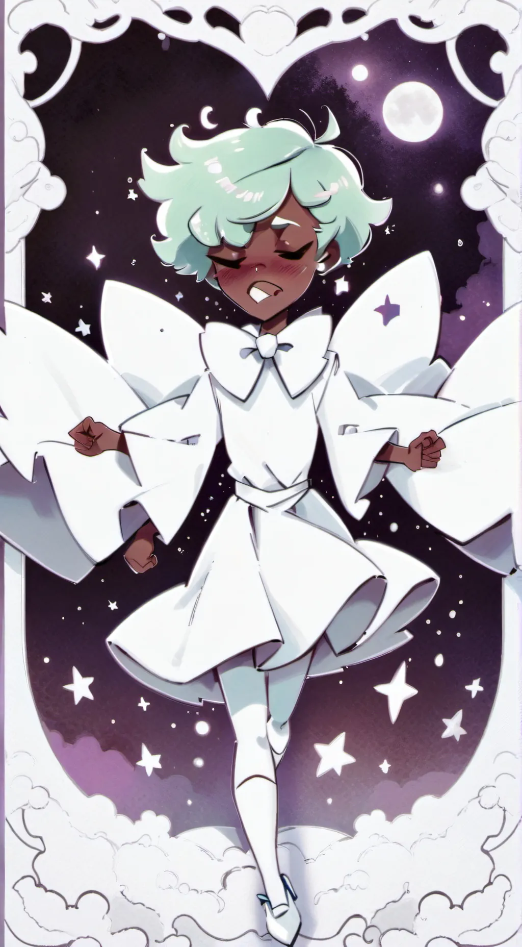 ai character: sprout..  background