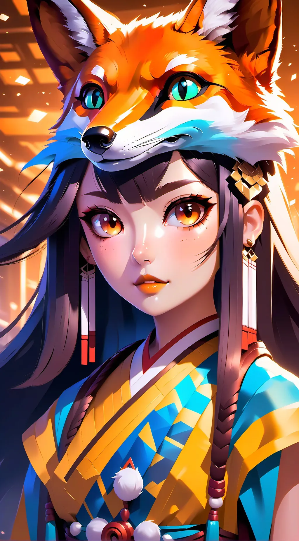 ai character: Secret  background