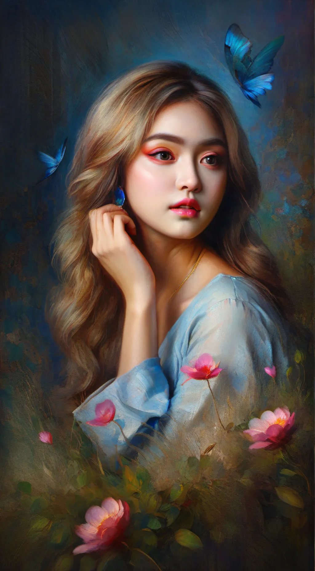 ai character: bella  background