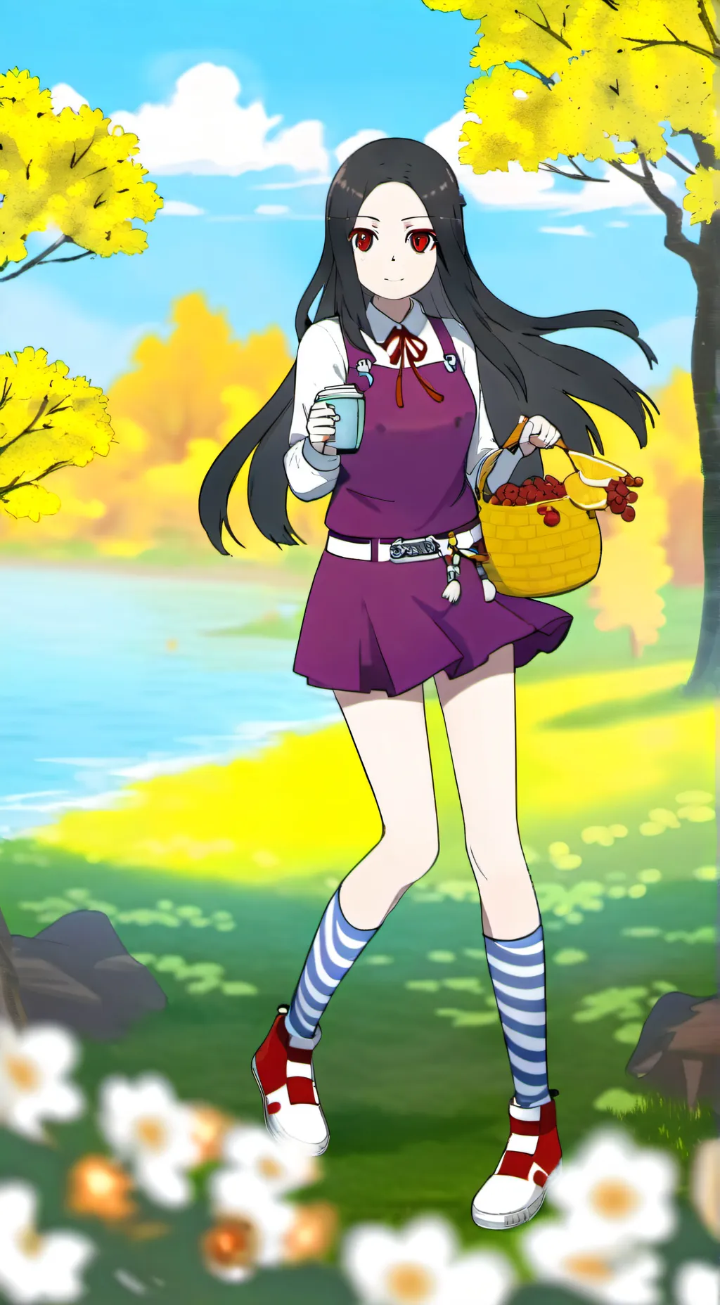 ai character: Katie fanf oc  background