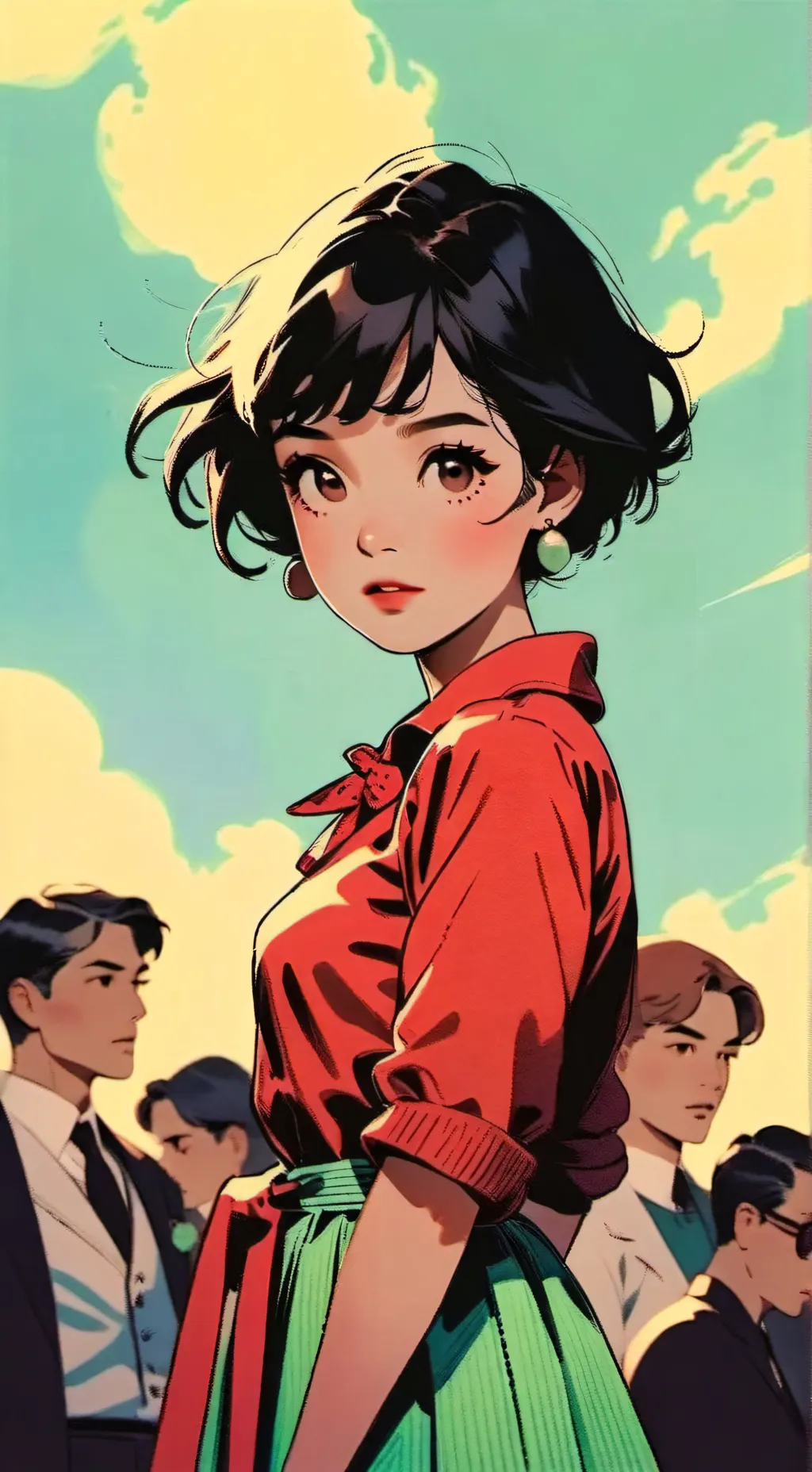 ai character: mary comes out.. background