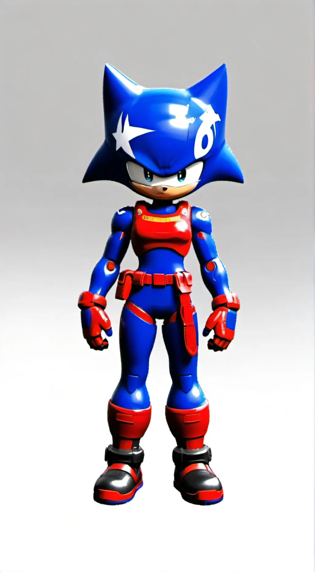 ai character: metalSonic a chile background
