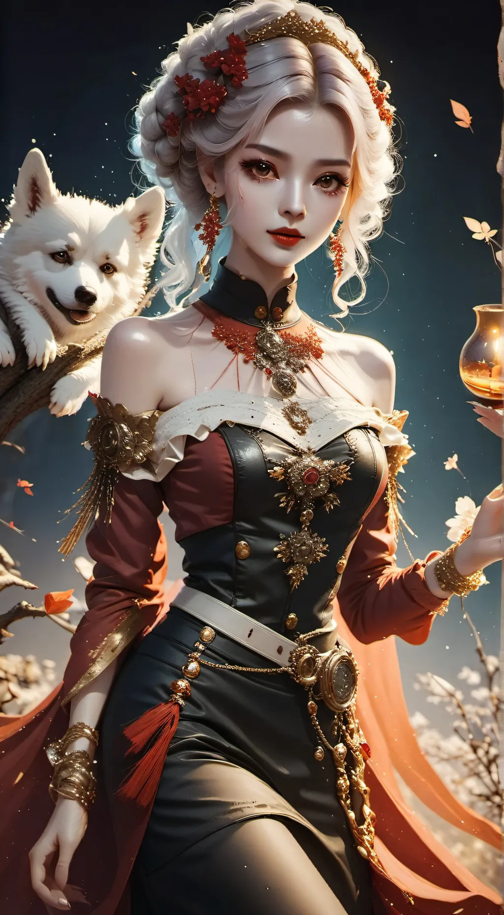 ai character: Ana the killerwolf background