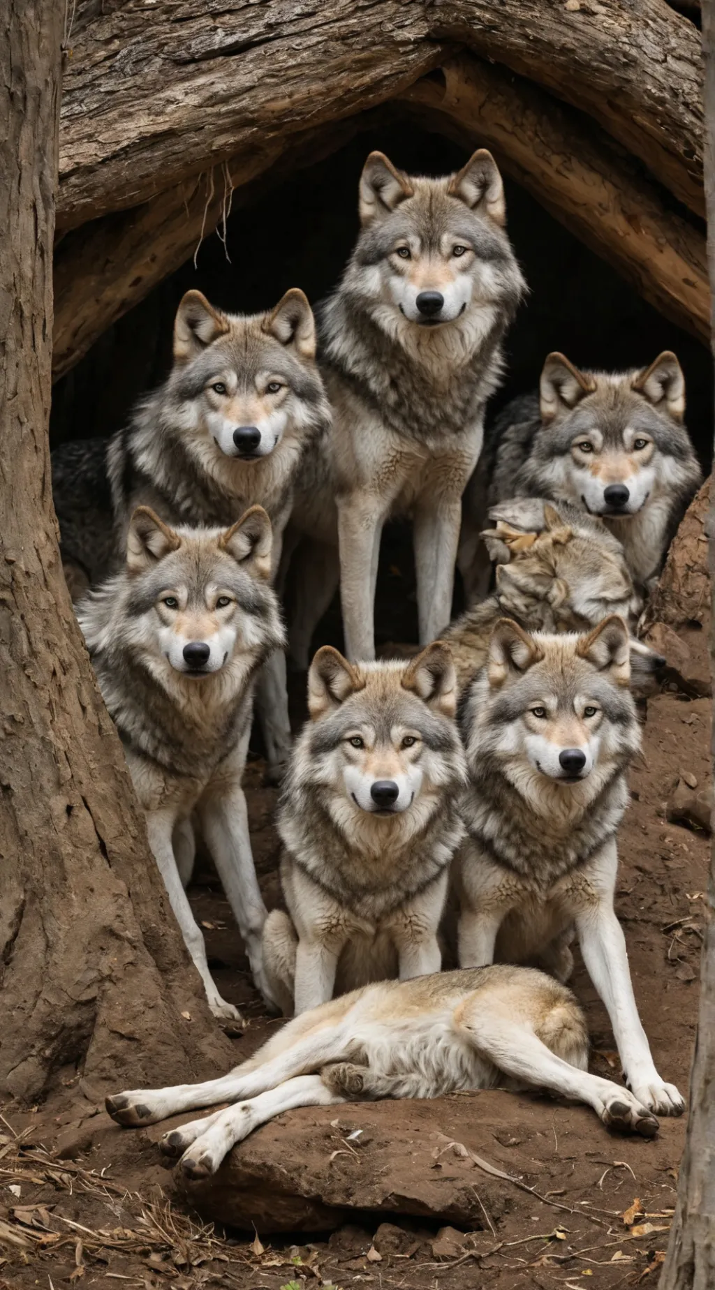 ai character: Pack of Wolves background