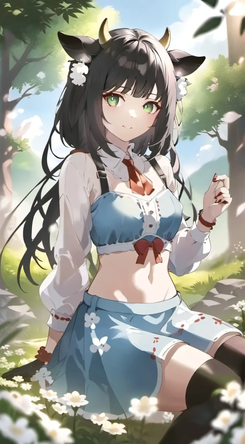 ai character: cused farm background