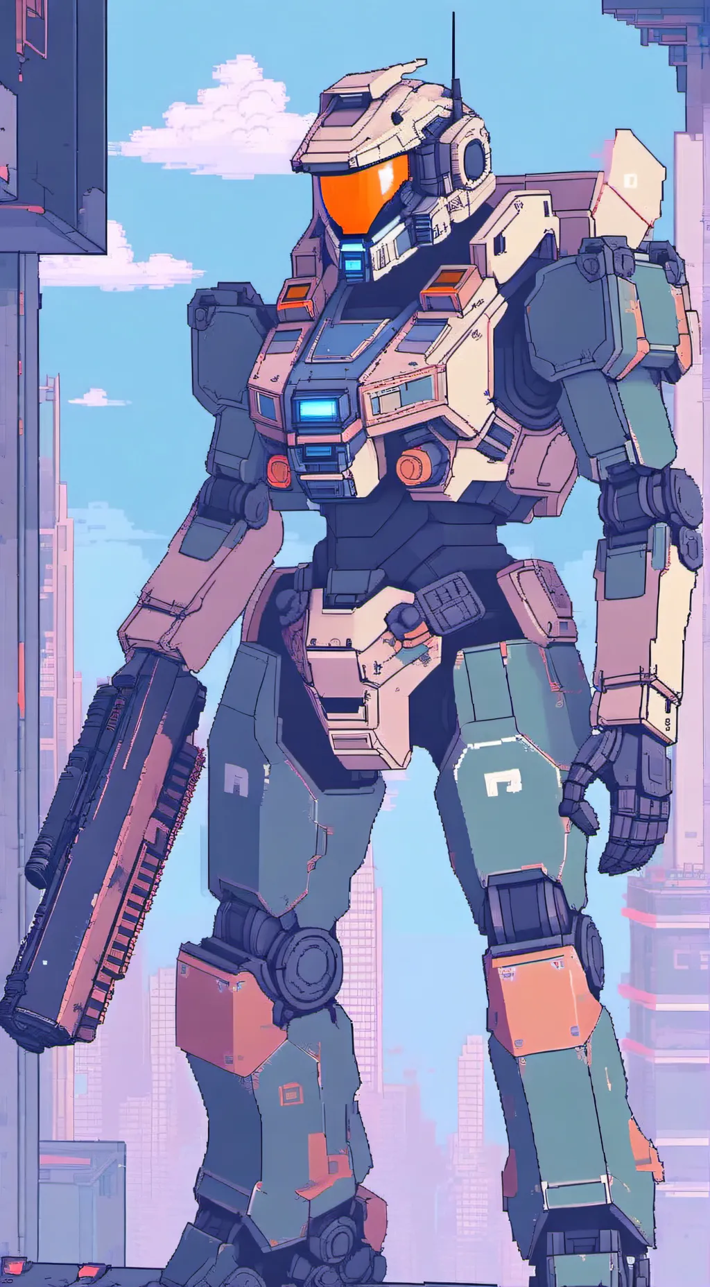 ai character: titan 78 background