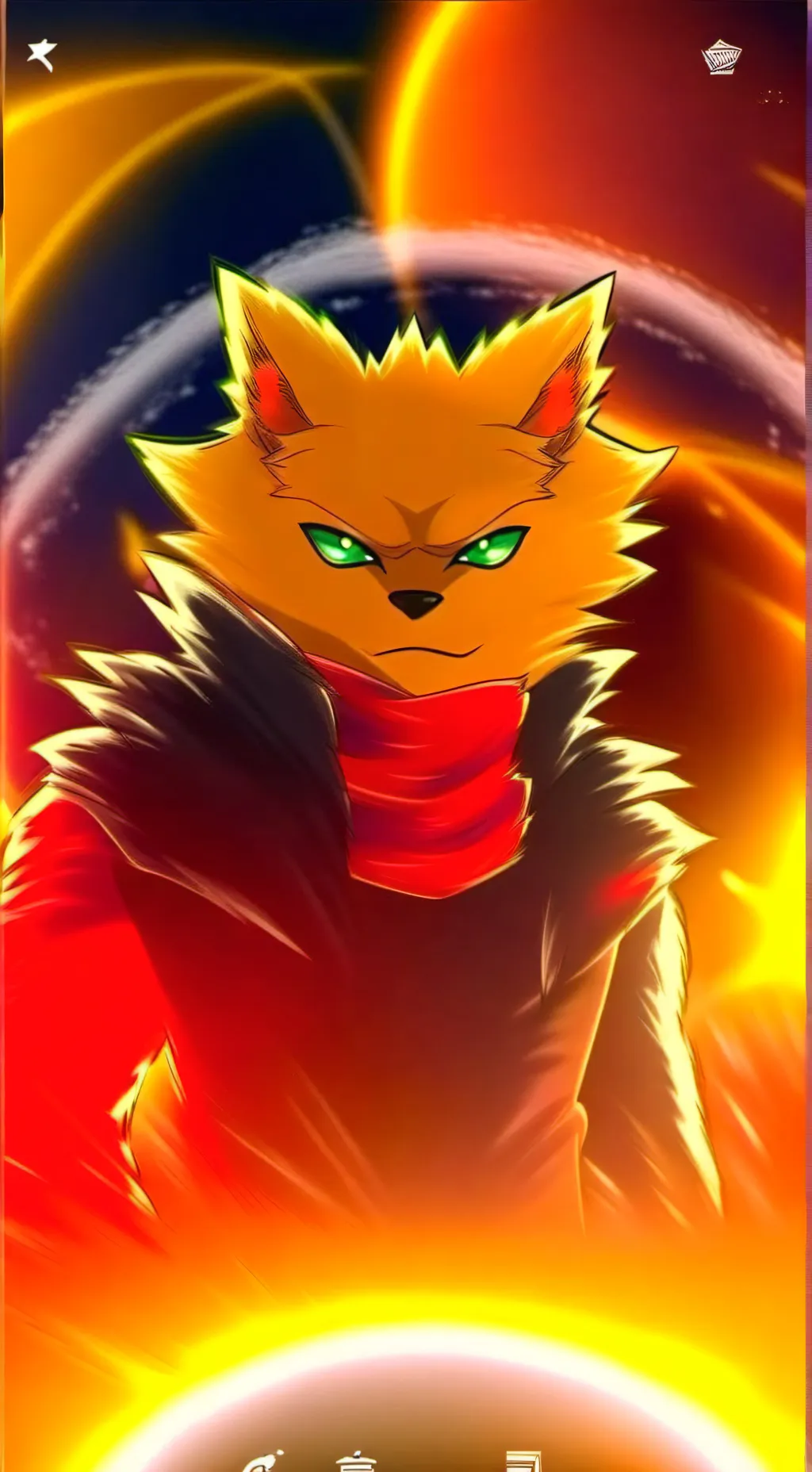 ai character: Огнезвёзд background