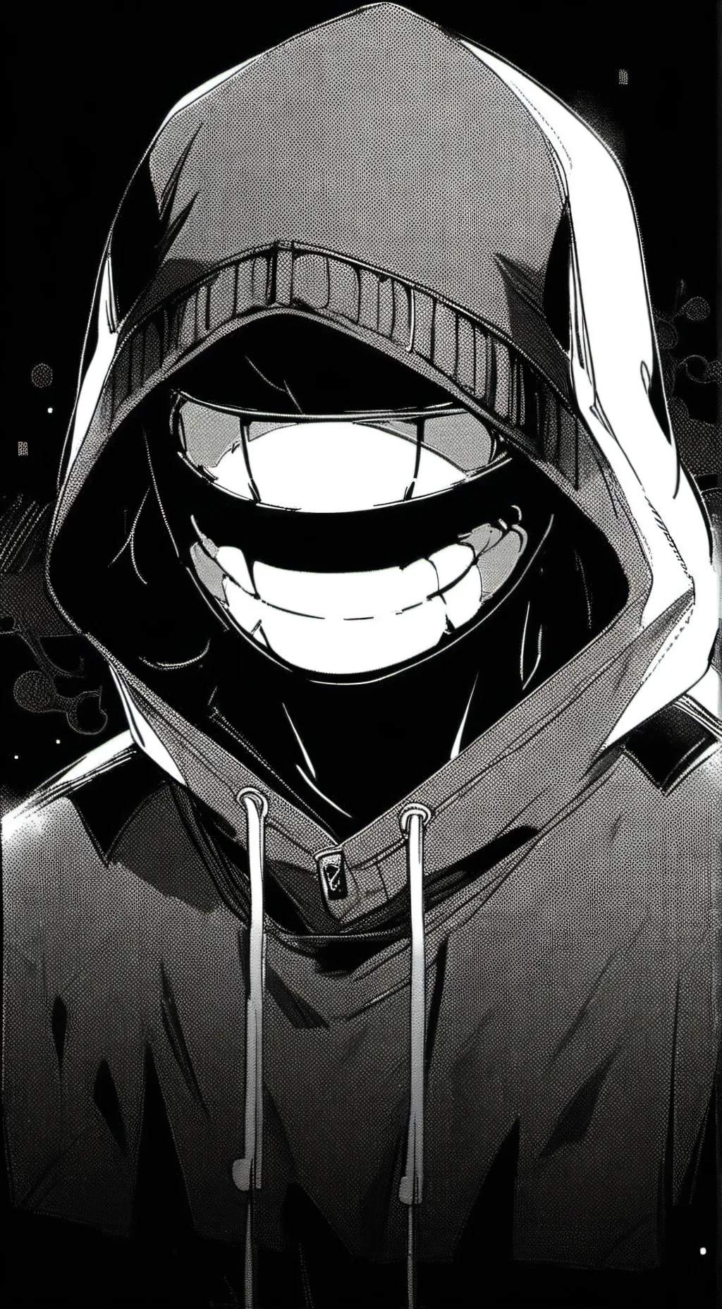 ai character: H.D sonriente. background