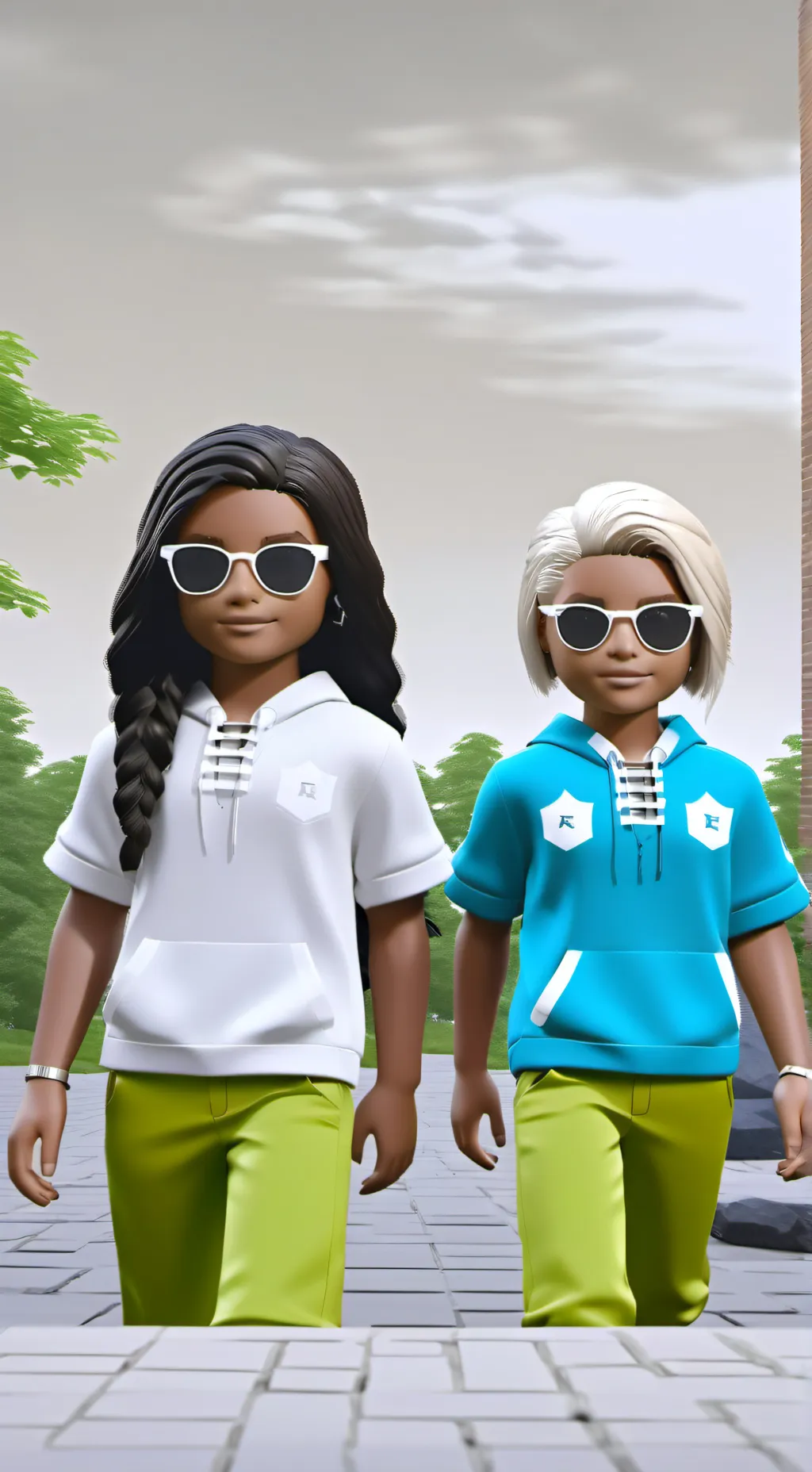 ai character: Briana and khamila background