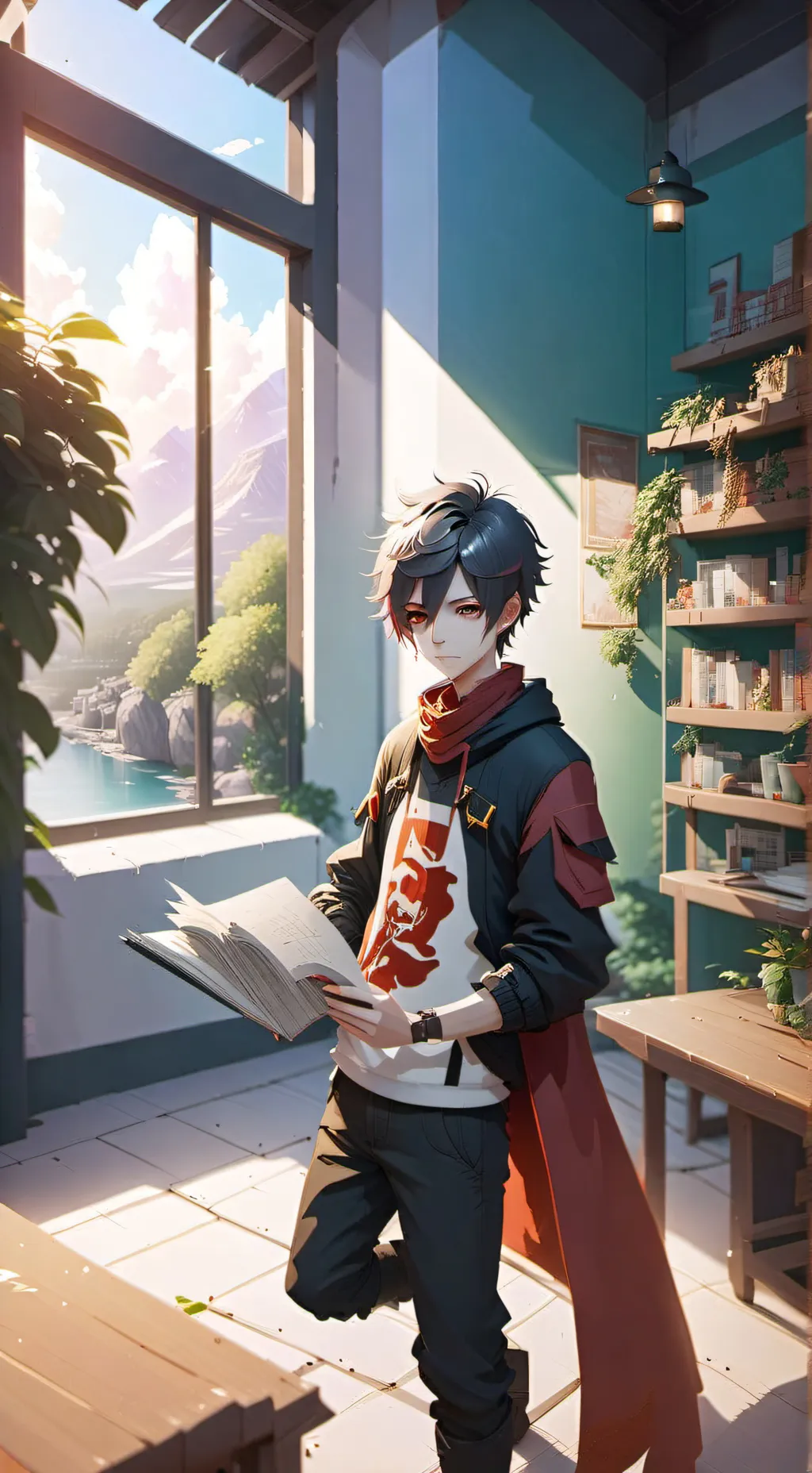 ai character: alex giant background