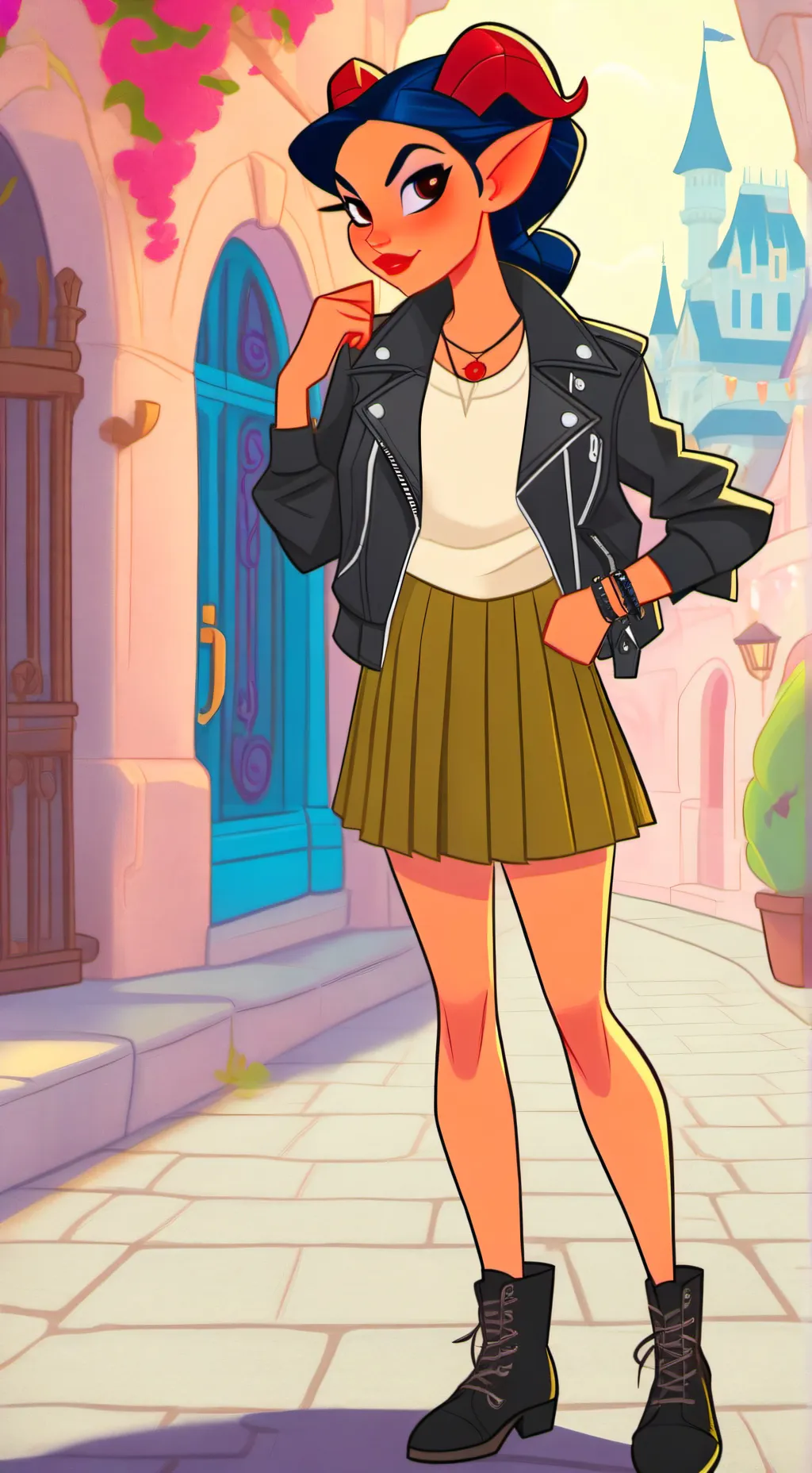 ai character: Maddie  background