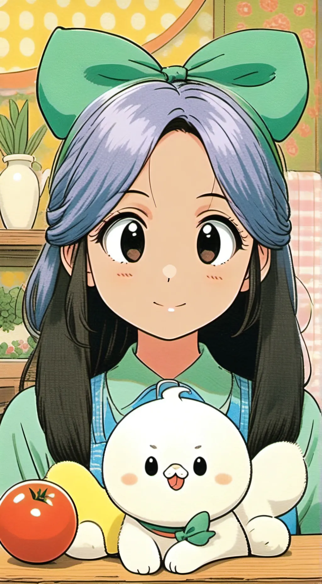 ai character: Kitty/ batty background