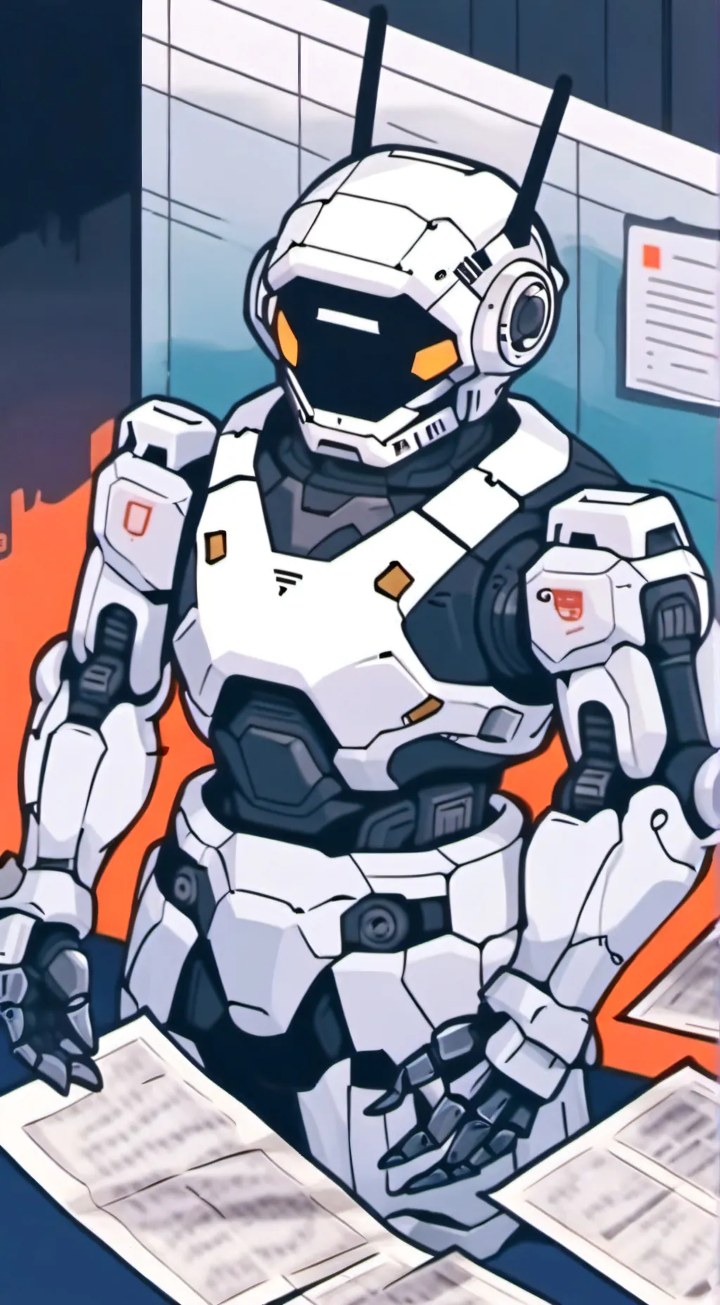 ai character: MD party  background