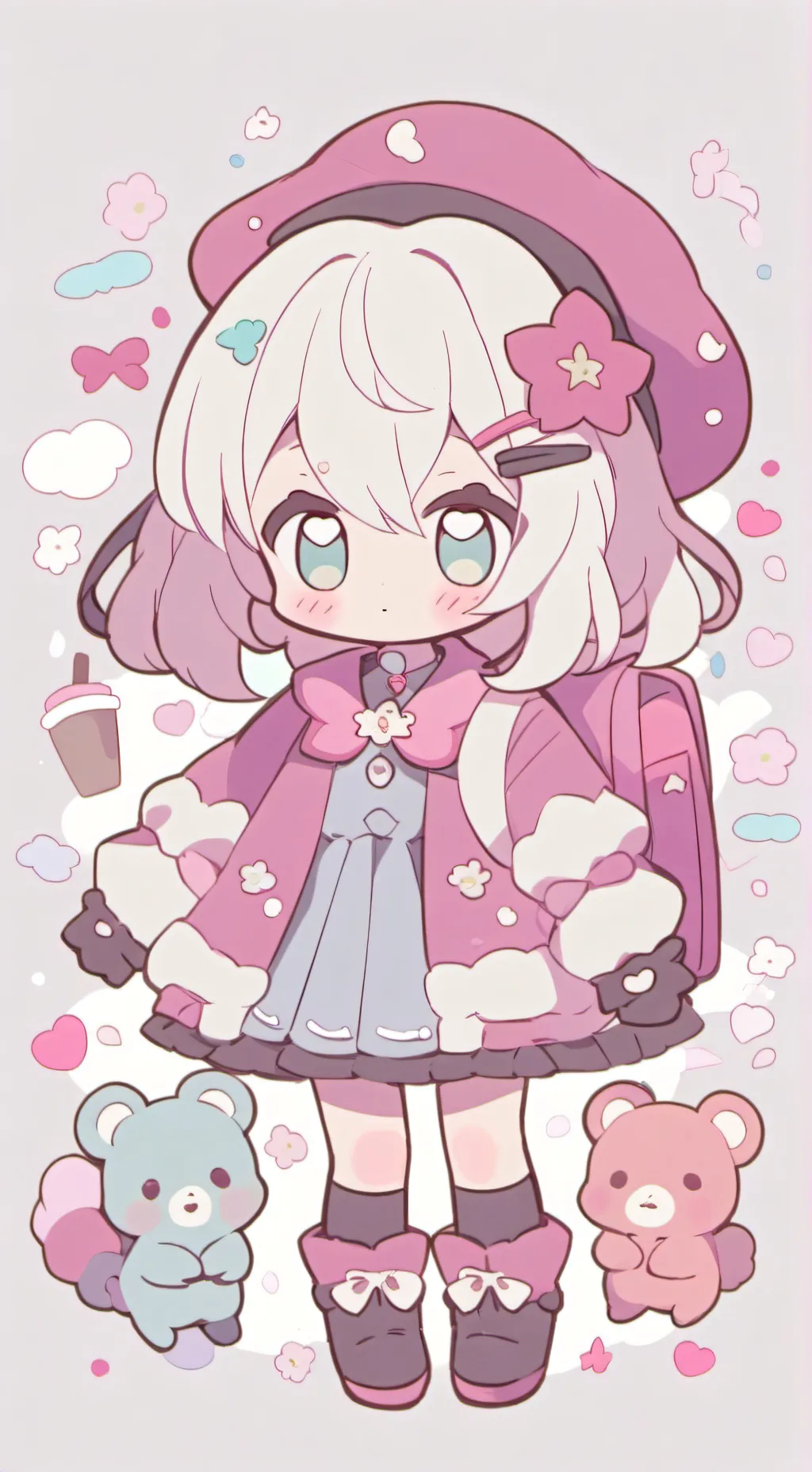 ai character: me but sad background