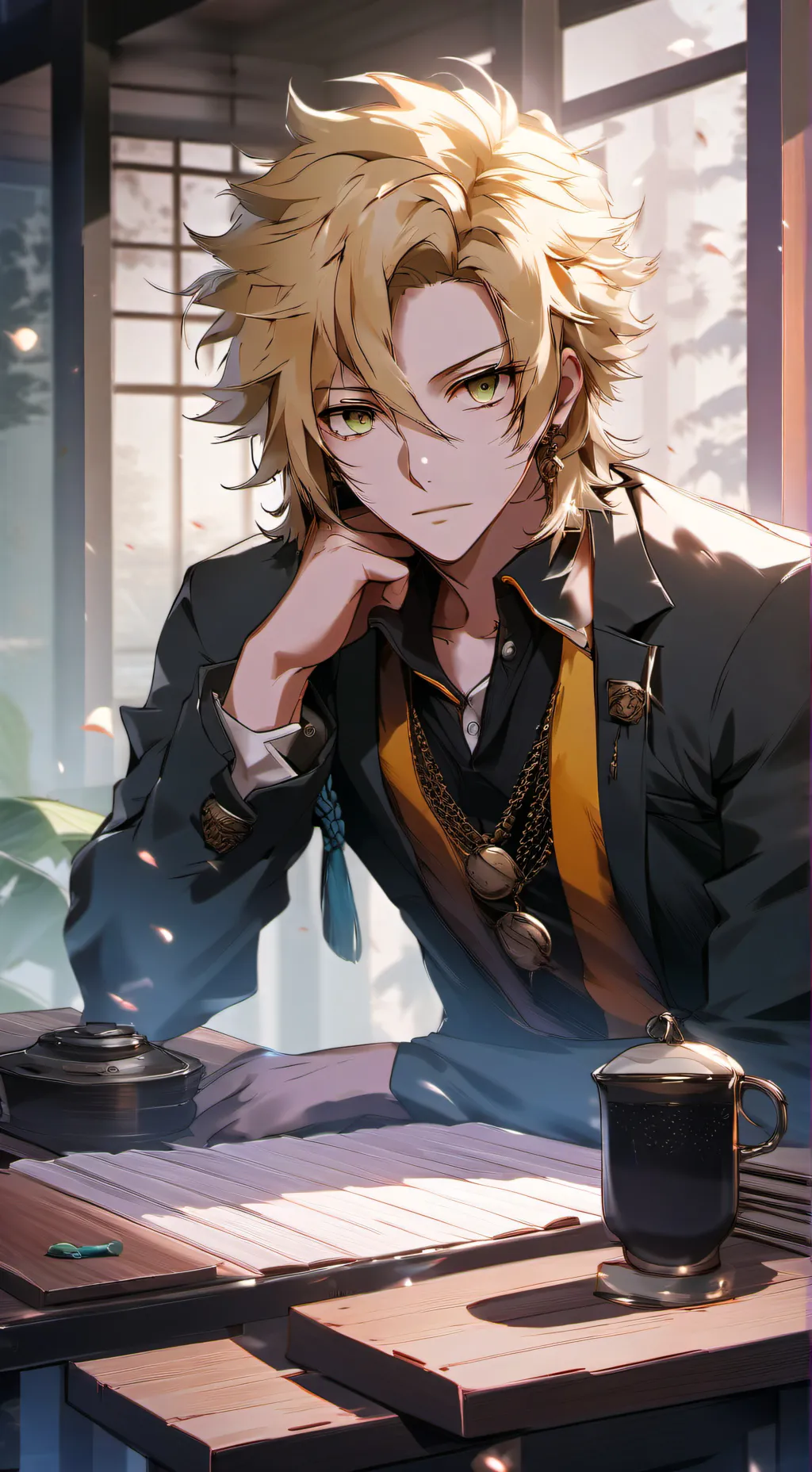 ai character: Denki 💛 background