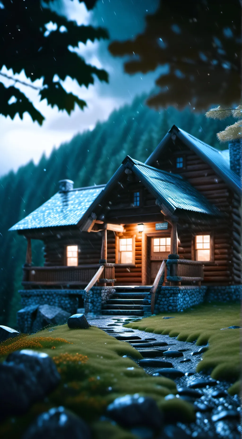 ai character: A Night Alone background