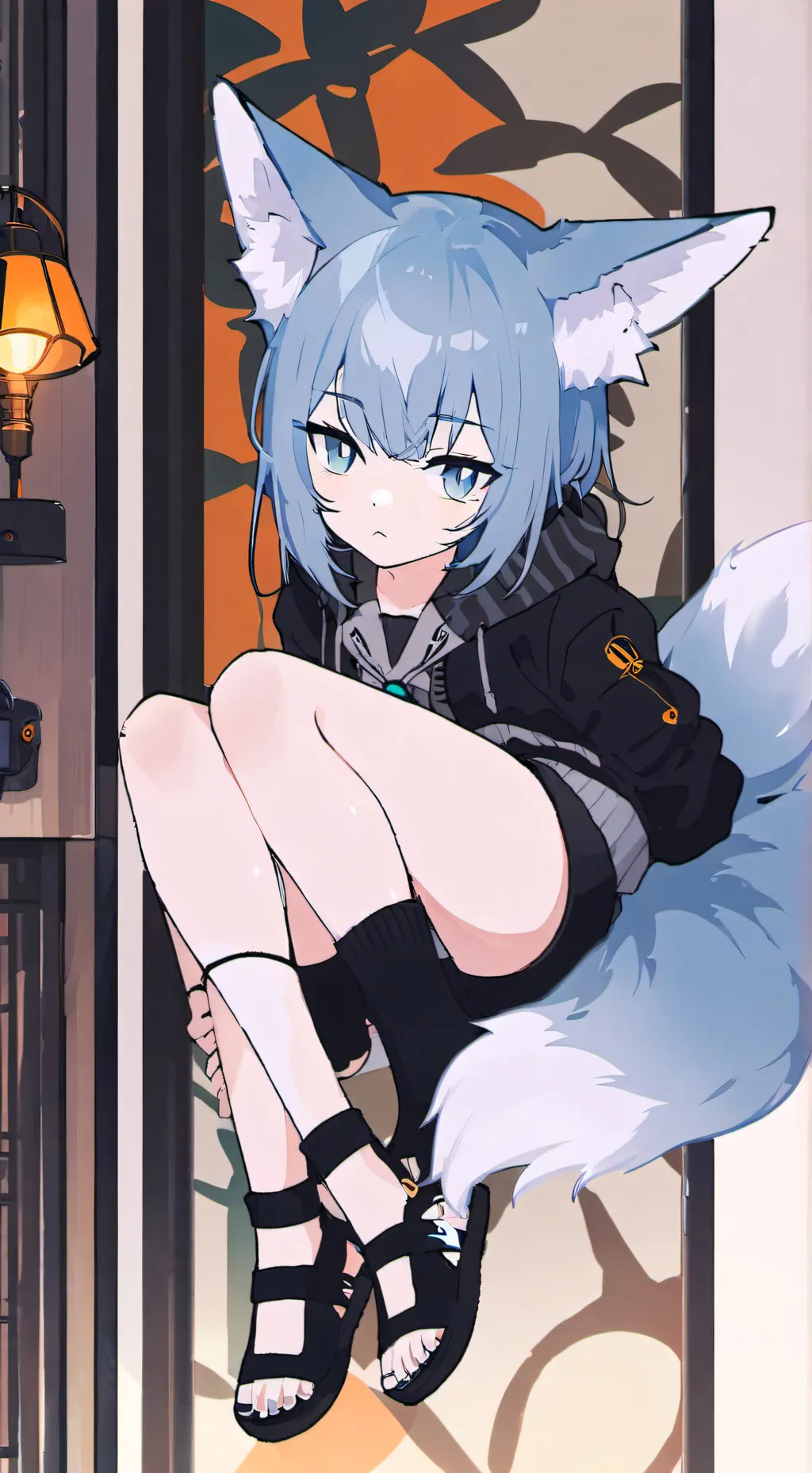 ai character: Celestial Fox Spirit background