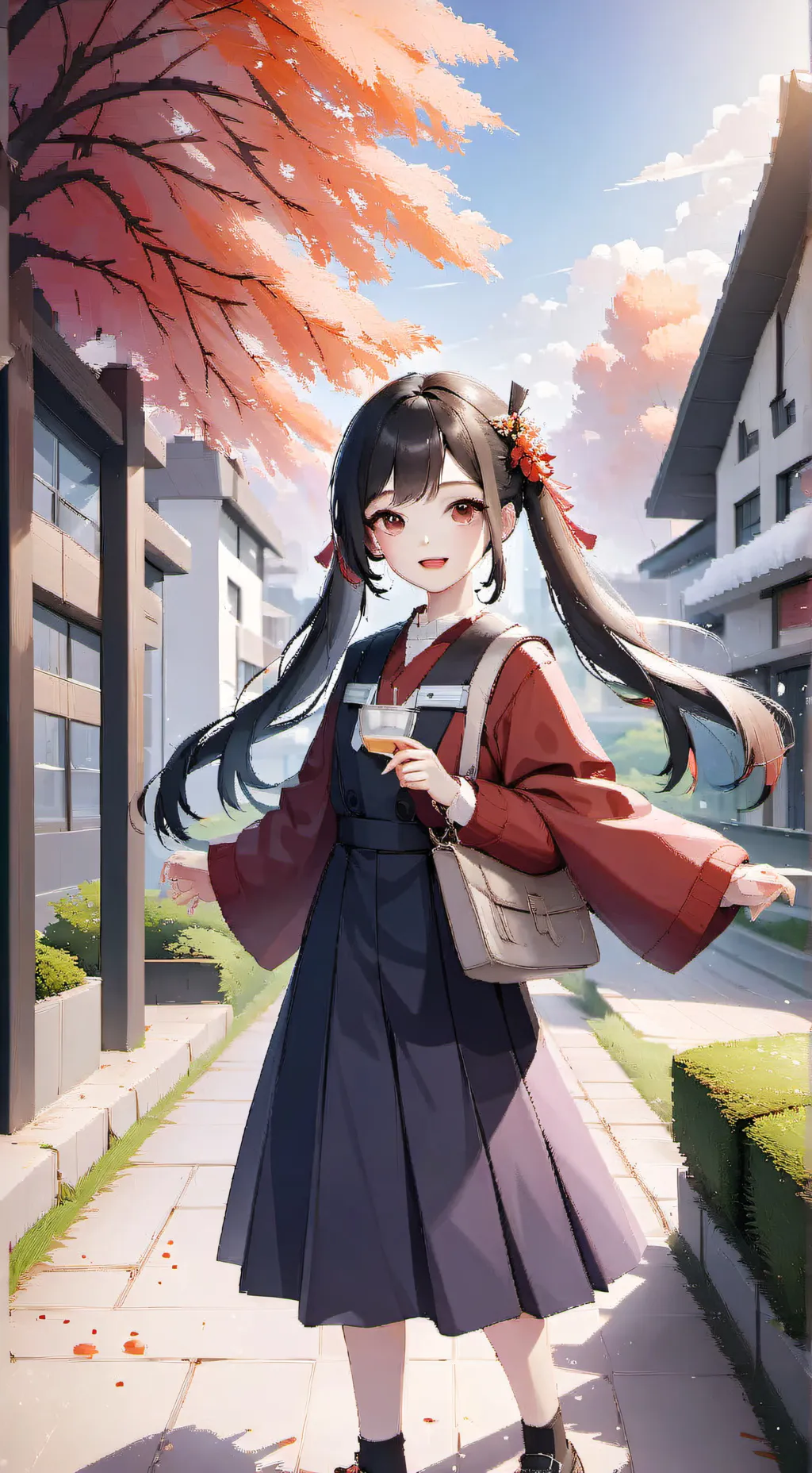 ai character: school 2 sides background