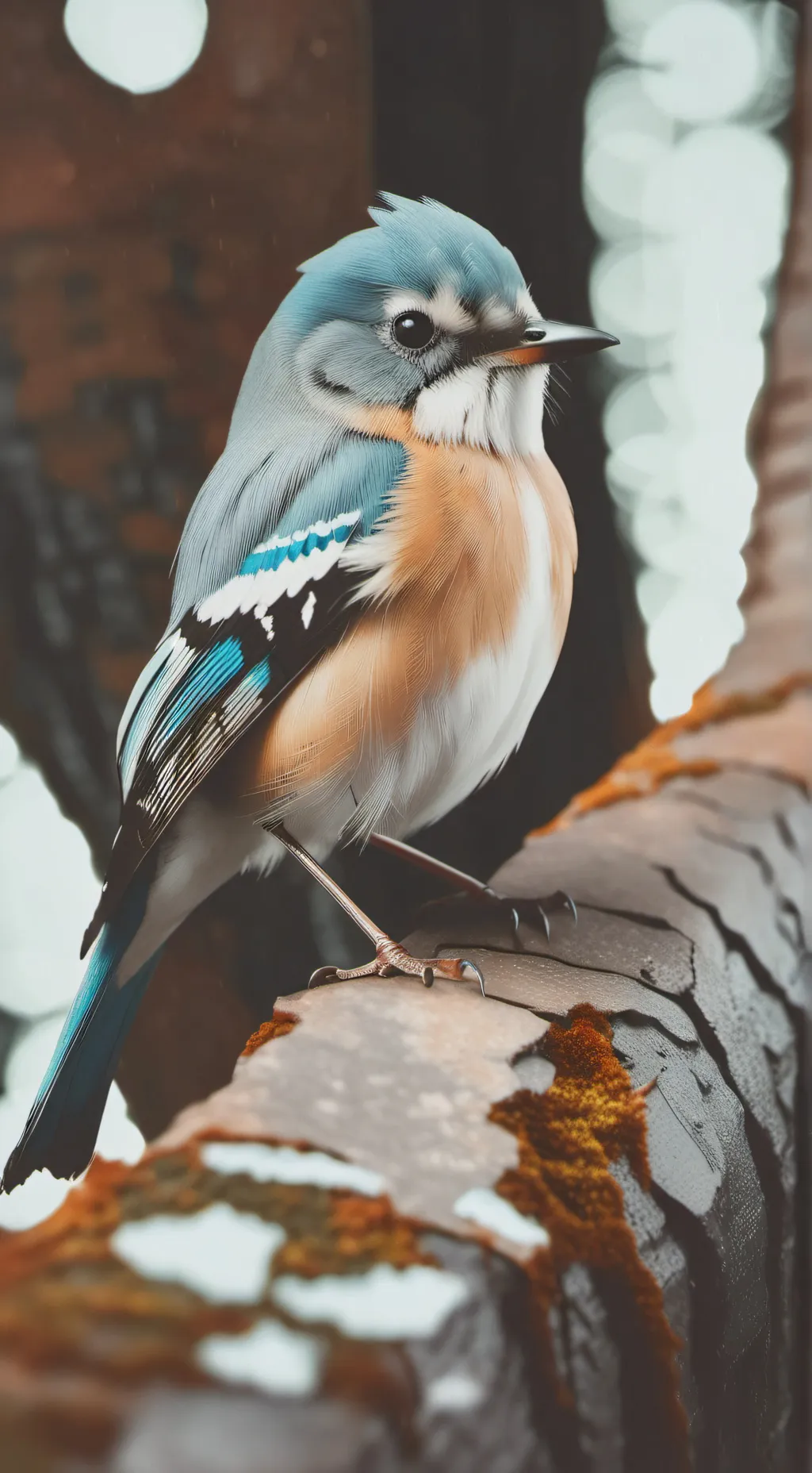 ai character: cute bird background