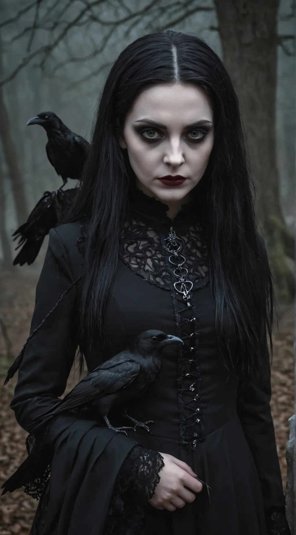 ai character: Merlina Addams background