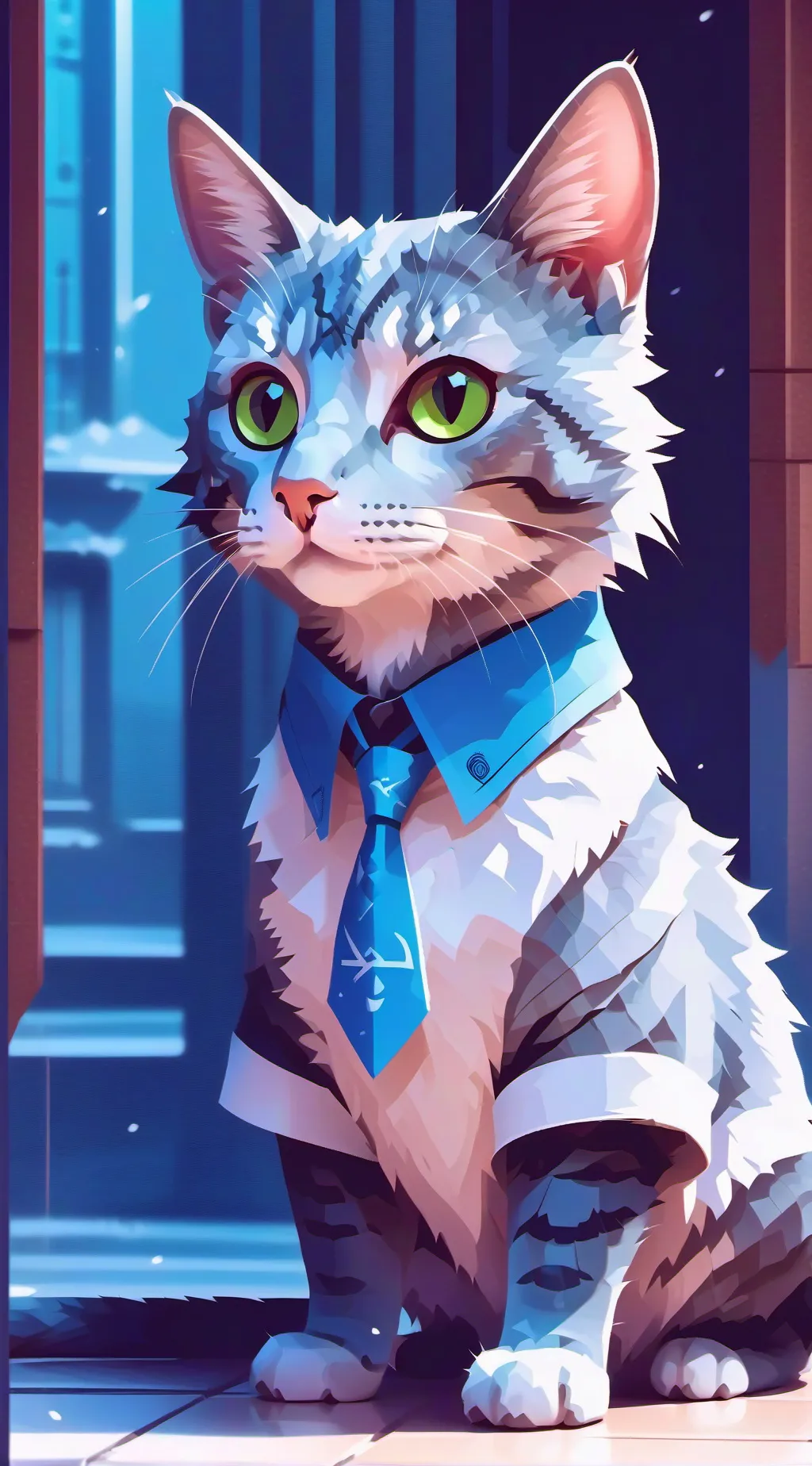 ai character: Gato Bruno background