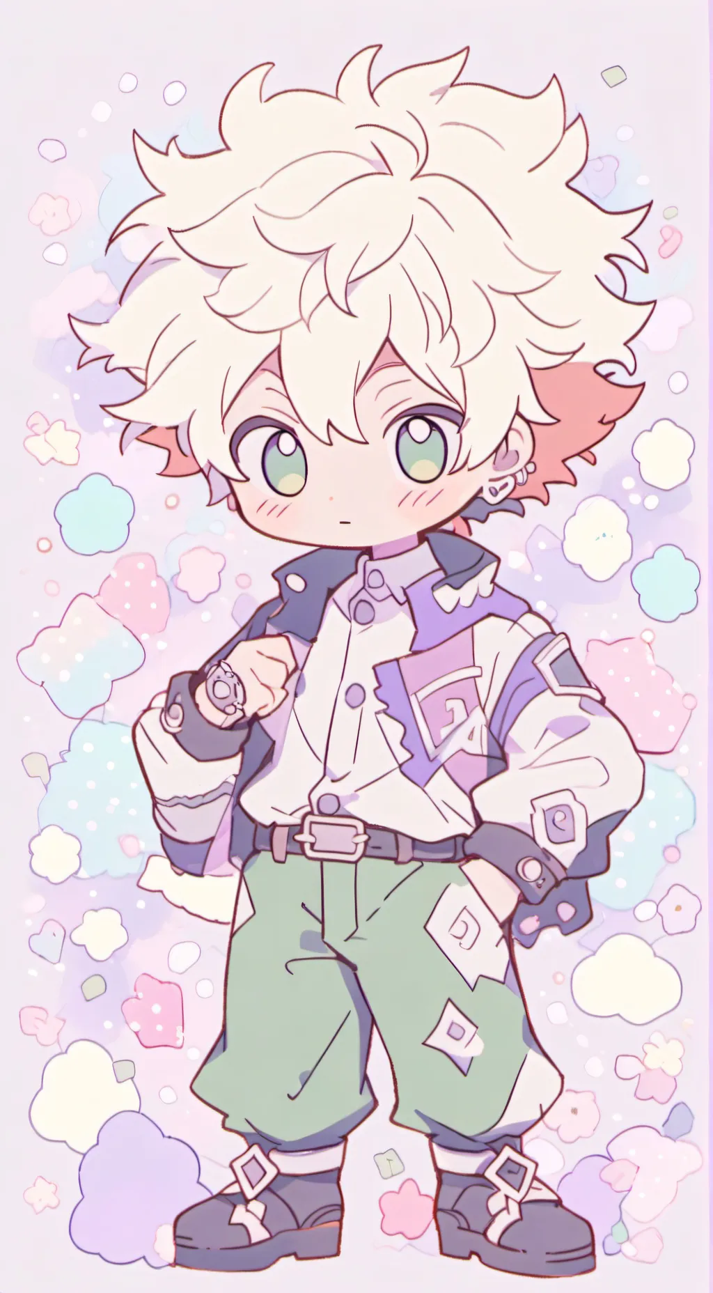 ai character: Bakugo  background