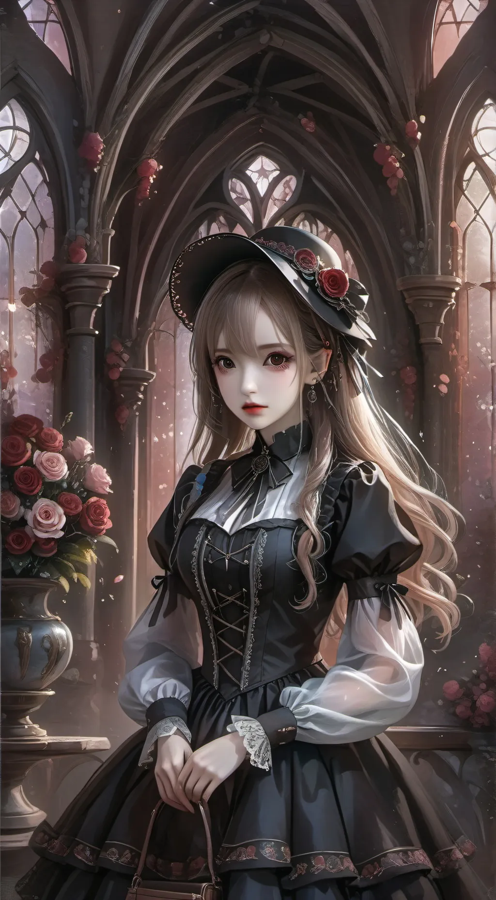 ai character: Demon gf background