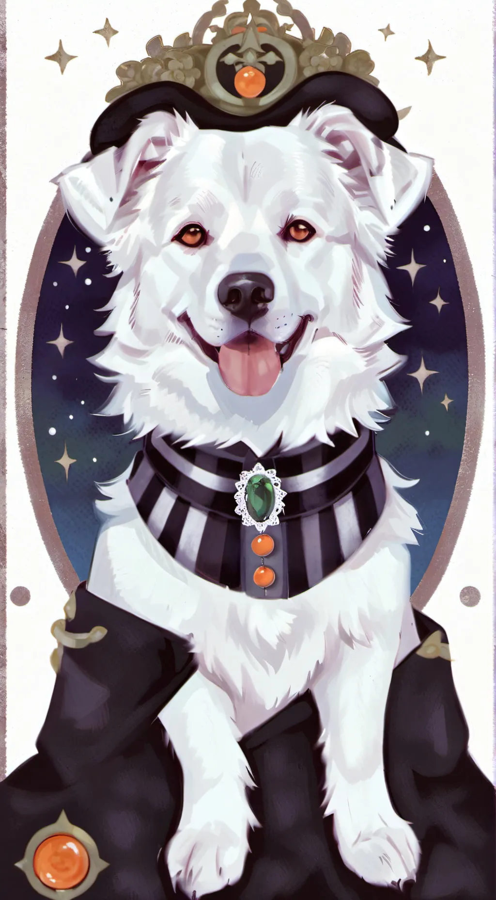 ai character: Astor(my doggie)  background