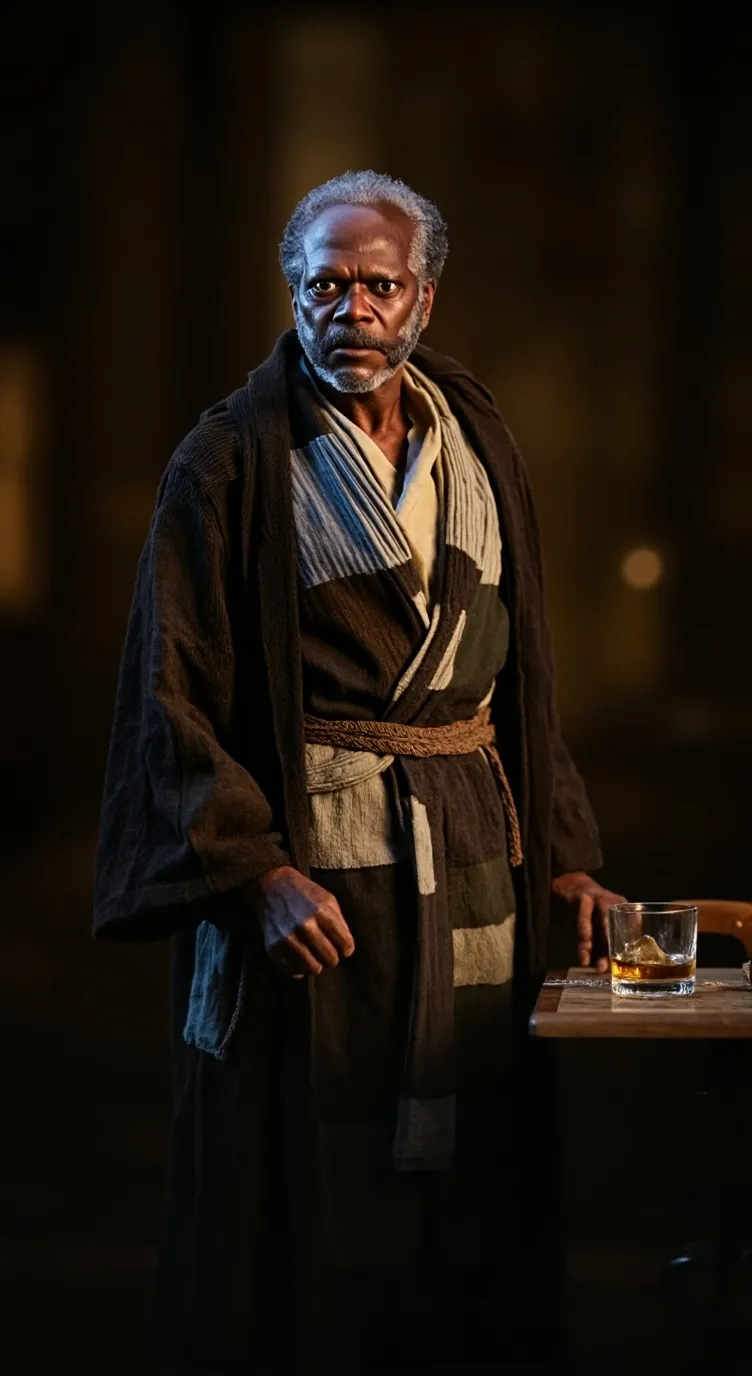 ai character: Old Mace Windu background