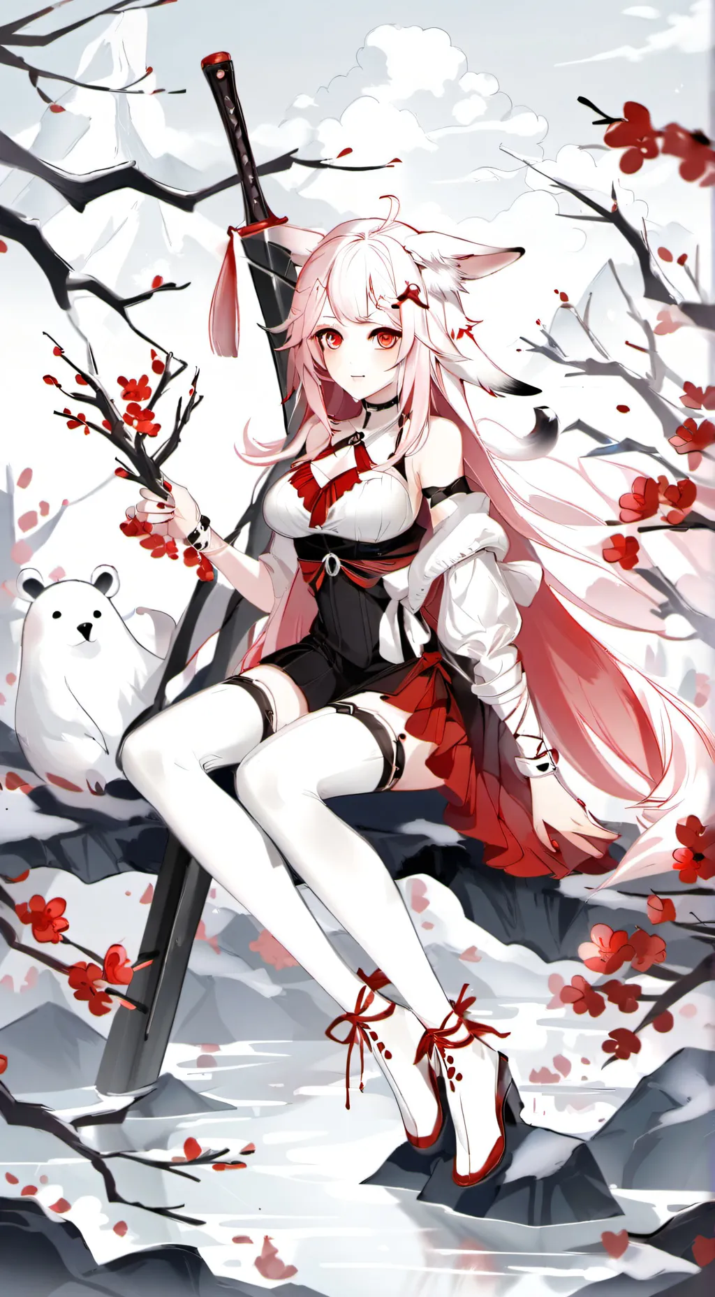 ai character: kitsuneko background