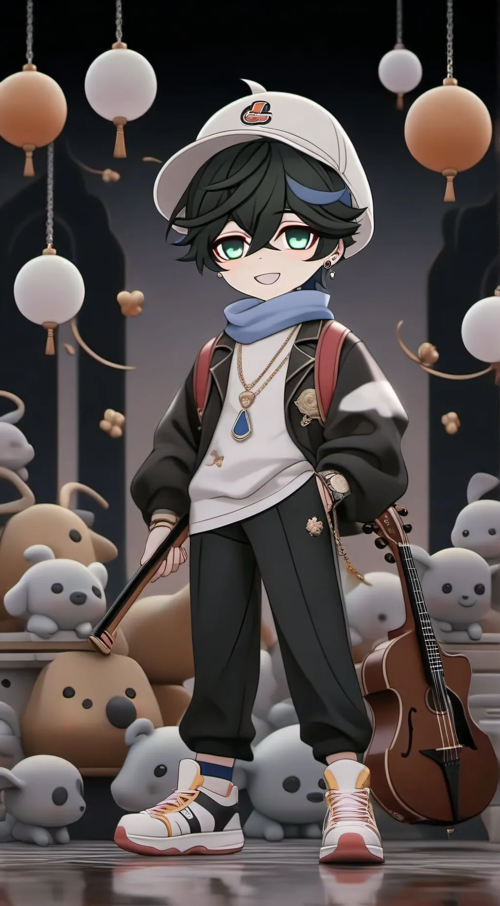 ai character: ein background