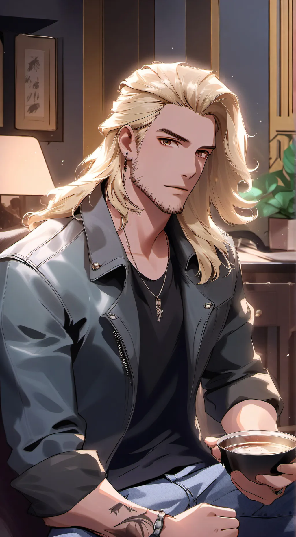 ai character: Elliott  background